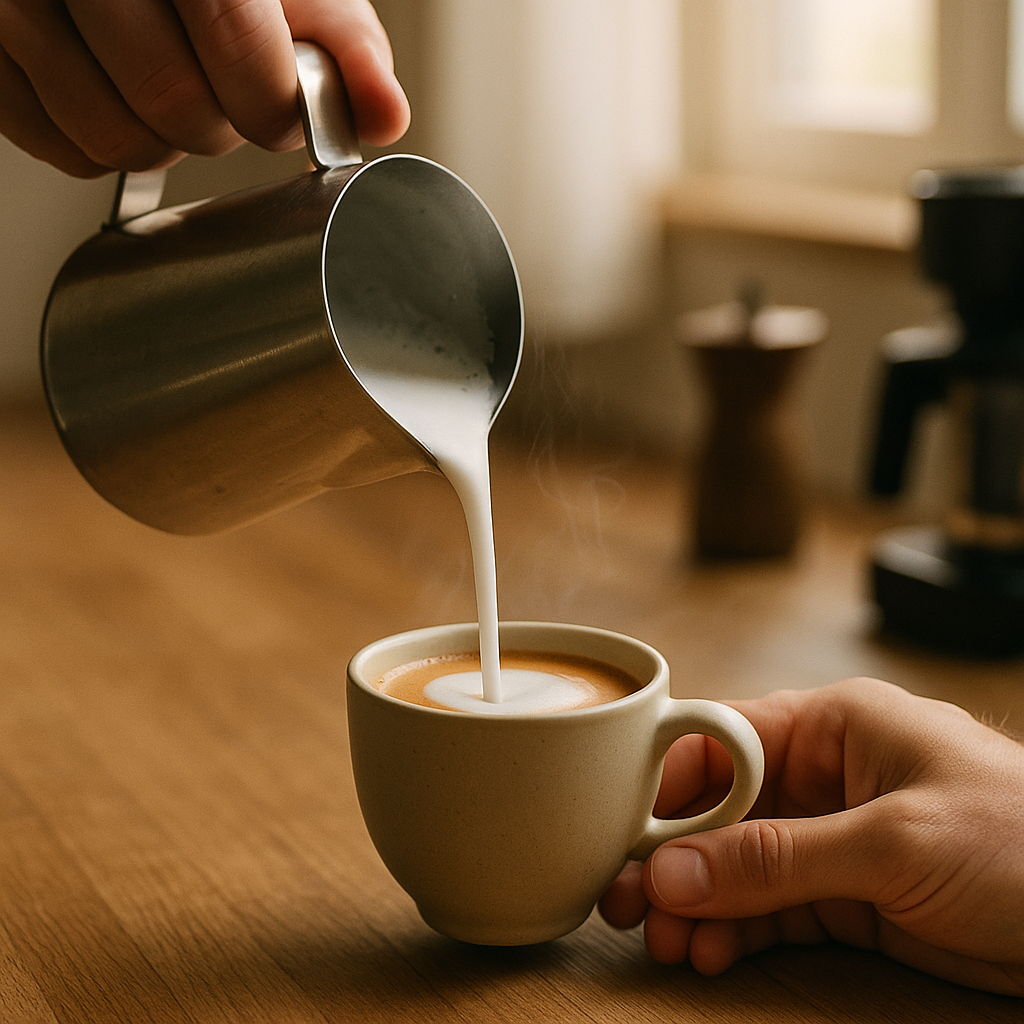 Lav silkeblødt mikroskum og lattekunst derhjemme